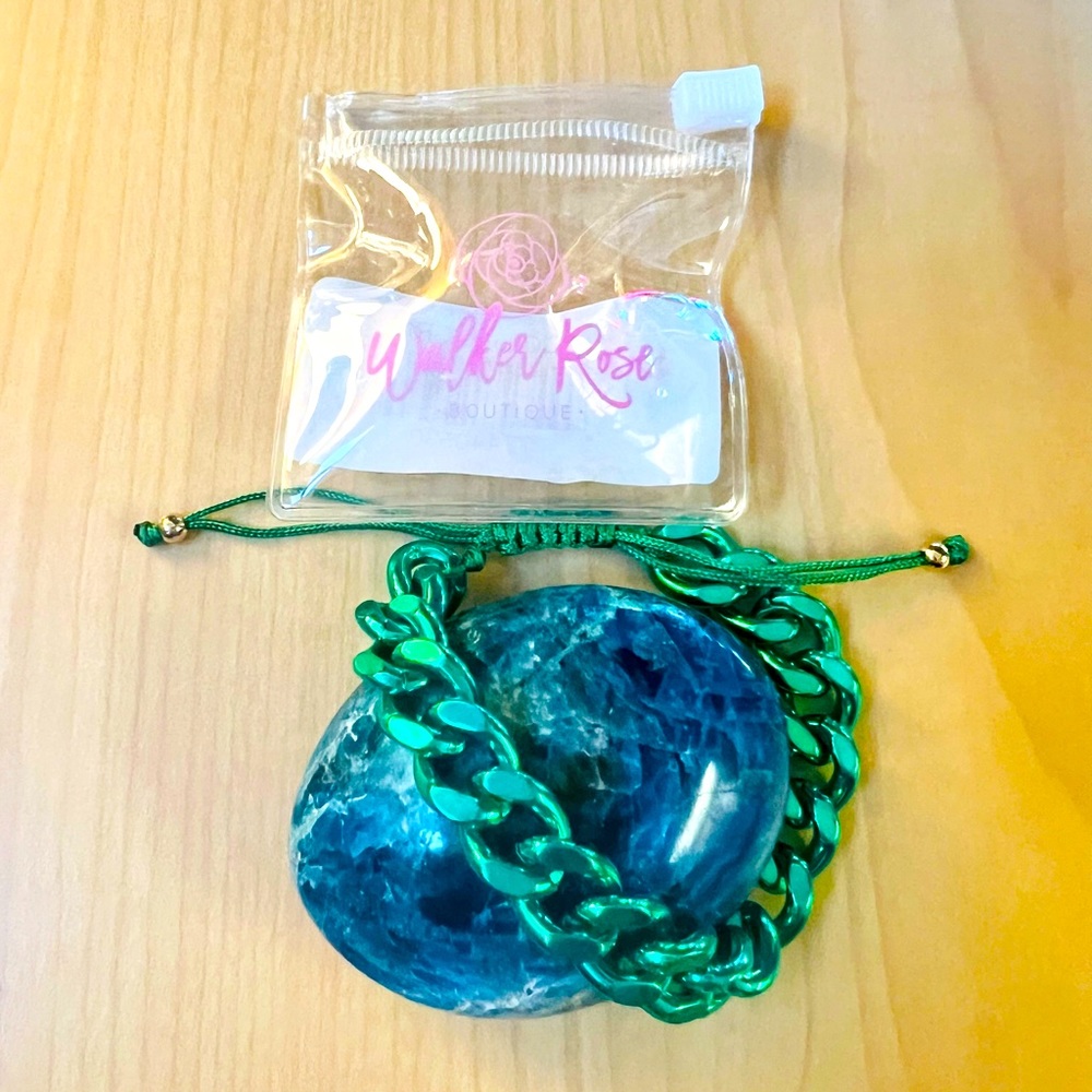 Emerald Green Chunky Link Bracelet *NEW*